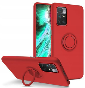 Etui Silicone Ring Case + Szkło do Xiaomi Redmi 10
