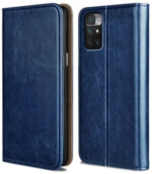 ETUI SKÓRZANE CASE + SZKŁO 9H do Xiaomi Redmi 10