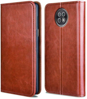 Etui SKÓRZANE do Xiaomi Redmi Note 9T 5G + SZKŁO
