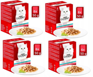 Gourmet Mon Petit Wyborne Kawałki MIX RYBNY 4x300g