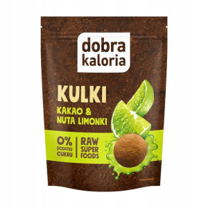 DOBRA KALORIA Kulki kakao limonki BEZ CUKRU