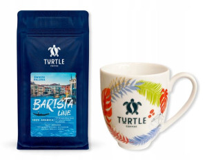 Świeżo Palona Kawa Ziarnista BARISTA Arabica+KUBEK