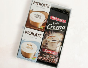 Prezent zestaw prezentowy kawa cappuccino Mokate