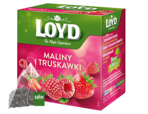 Herbatka owocowa LOYD Malina i Truskawka 20 T