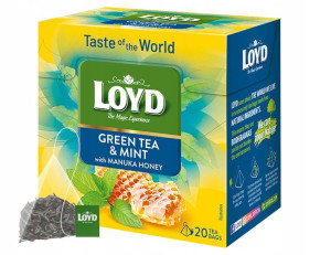 Green Tea & Mint, Manuka 20 torebek