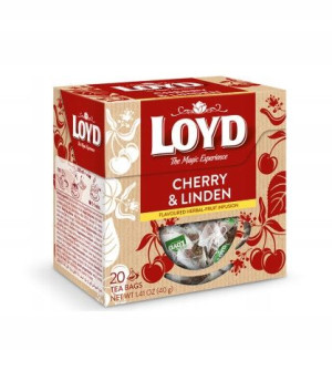 Herbatka wiśnia lipa LOYD 20 torebek