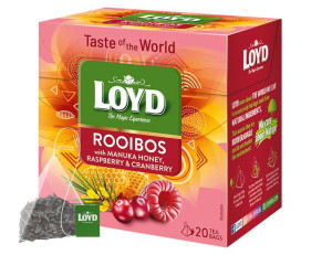 Rooibos & Manuka, malina żurawina 20 t