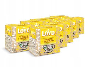 10 x Loyd Turmeric & Raspberry Malina herbata