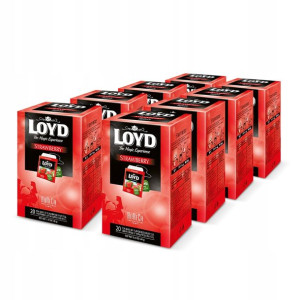 Zestaw 8x Herbata HORECA LOYD Strawberry 20 T