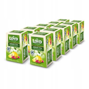 Zestaw 10x Herbata Loyd zielona z pigwą opuncją