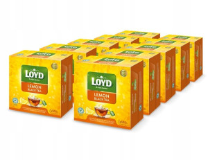 10x Herbata czarna LOYD Lemon Black Tea 50 torebek