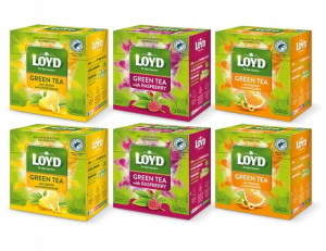 Loyd Herbata zielona Malina Pomarańcza Cytryna