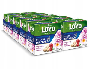 LOYD Miód Manuka z żurawina malina imbir x 10 szt
