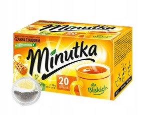 Herbatka czarna Minutka z miodem i wit. C 20 szt