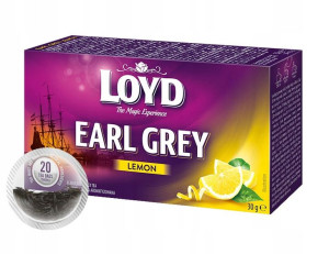 Herbata czarna LOYD Earl Grey Cytrynowa 20 torebek