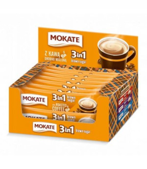Napój kawowy Mokate 3w1 Brown Sugar 15 saszetek
