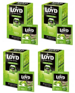 4x Herbata HORECA LOYD Green Tea 80 torebek
