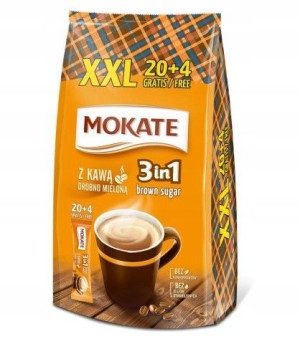 Mokate napój kawowy 3w1 Brown Sugar 24 saszetki