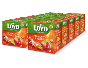 LOYD Truskawka i Rabarbar 65g x 10sztuk