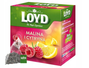 Herbatka owocowa LOYD Malina i Cytryna 20 torebek