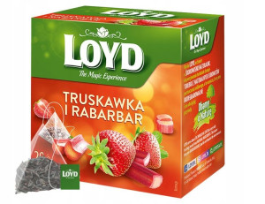 Herbatka owocowa LOYD Truskawka i Rabarbar 20 szt
