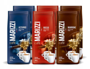 Kawa ziarnista zestaw mix MARIZZI 6x1kg
