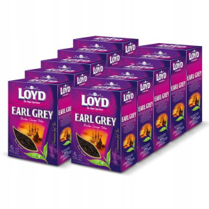 Herbata czarna liściasta LOYD Earl Grey 100 g x10