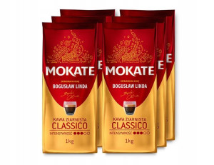 Kawa ziarnista zestaw MOKATE 6x1kg Classico