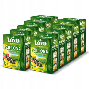 Herbata zielona LOYD z kawałkami cytrusów 80g x10