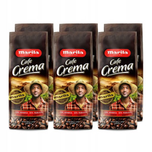 Kawa ziarnista zestaw MARILA 6x1kg Crema