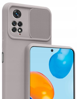 Etui SILICONE CamShield Szkło do Redmi Note 11 Pro