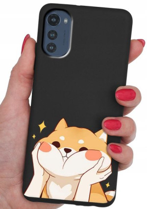ETUI CASE WZORY + SZKŁO 9H do Motorola Moto E32