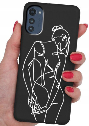 ETUI CASE WZORY + SZKŁO 9H do Motorola Moto E32