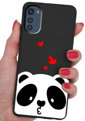 ETUI CASE WZORY + SZKŁO 9H do Motorola Moto E32