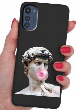 ETUI CASE WZORY + SZKŁO 9H do Motorola Moto E32