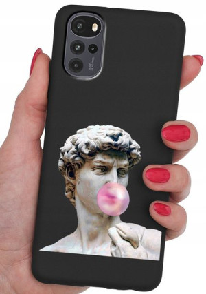 ETUI CASE WZORY + SZKŁO 9H do Motorola Moto G22 4G