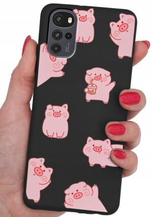 ETUI CASE WZORY + SZKŁO 9H do Motorola Moto G22 4G