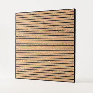 Panel ścienny - Dąb Naturalny - Fornir - Wzór Rett