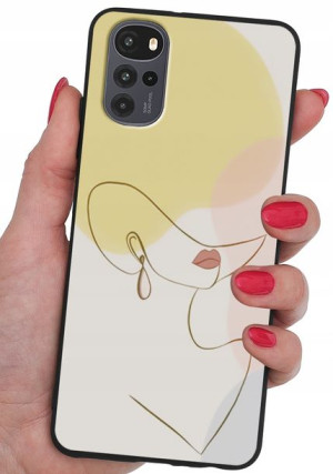 ETUI CASE WZORY + SZKŁO 9H do Motorola Moto G22 4G