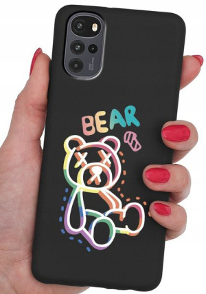 ETUI CASE WZORY + SZKŁO 9H do Motorola Moto G22 4G