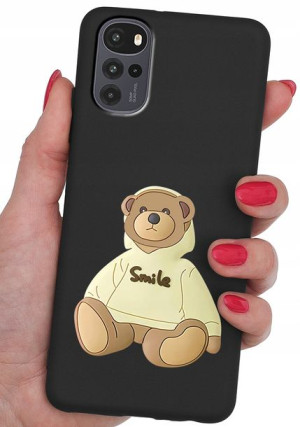 ETUI CASE WZORY + SZKŁO 9H do Motorola Moto G22 4G