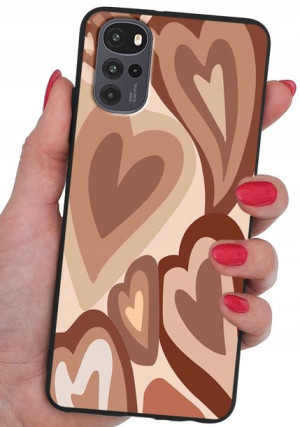 ETUI CASE WZORY + SZKŁO 9H do Motorola Moto G22 4G