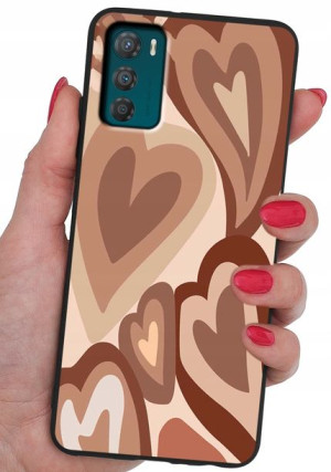 ETUI CASE WZORY + SZKŁO 9H do Motorola Moto G42