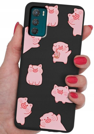 ETUI CASE WZORY + SZKŁO 9H do Motorola Moto G42