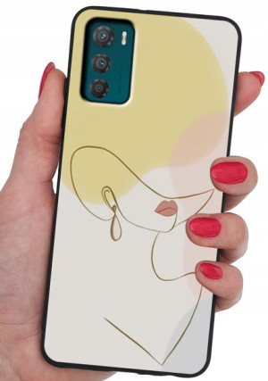 ETUI CASE WZORY + SZKŁO 9H do Motorola Moto G42