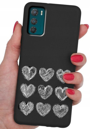ETUI CASE WZORY + SZKŁO 9H do Motorola Moto G42
