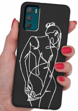 ETUI CASE WZORY + SZKŁO 9H do Motorola Moto G42