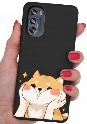 ETUI CASE WZORY + SZKŁO 9H do Motorola Moto G62 5G