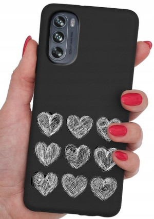 ETUI CASE WZORY + SZKŁO 9H do Motorola Moto G62 5G