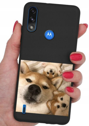 ETUI CASE WZORY + SZKŁO do Motorola E7 / E7i Power